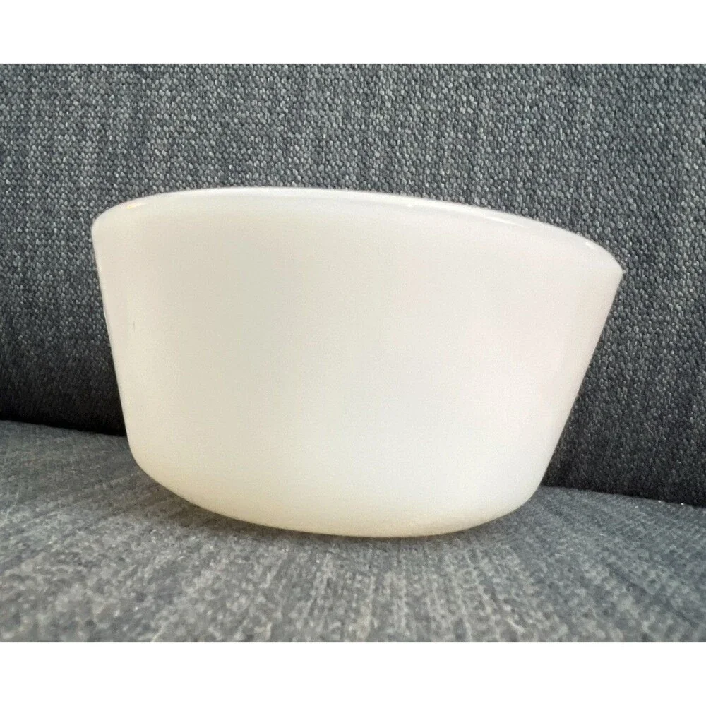 Vintage Anchor Hocking Fire King Milk Glass White Small Bowl 3.75